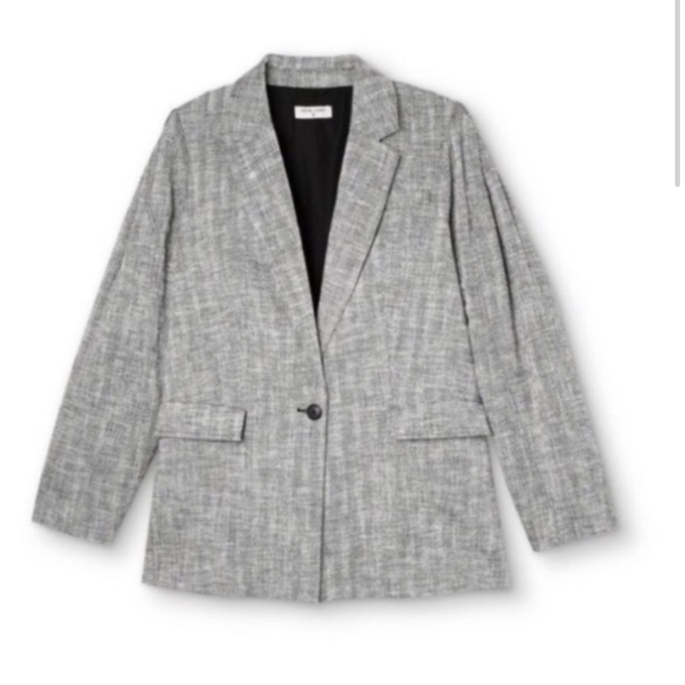 NWT Rachel Comey x Target Gray Chevron Oversized Tweed Blazer